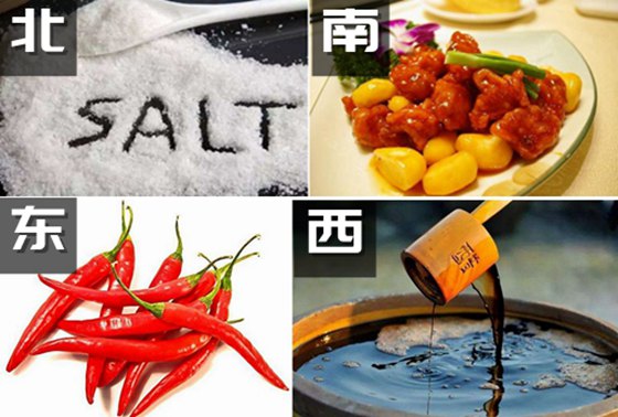 为甚么说南甜北咸东辣西酸