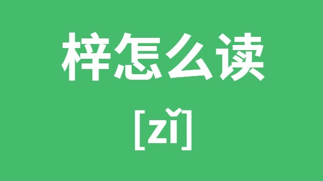 梓怎样读