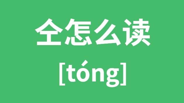仝怎样读