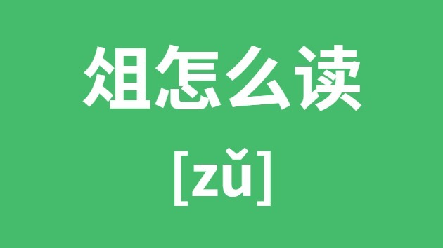 俎怎样读