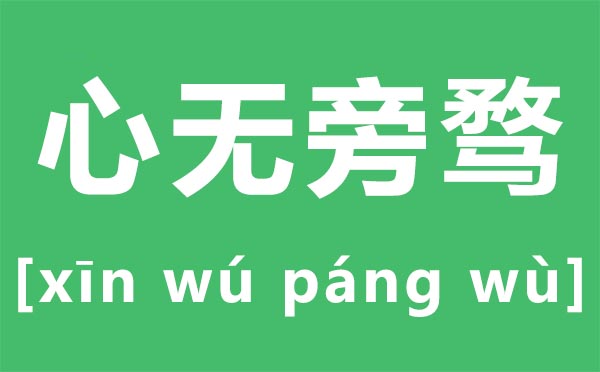 心无旁骛怎样读,心无旁骛是甚么意义