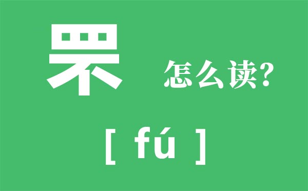 罘怎样读,罘的拼音,上面一个四上面一个不念甚么