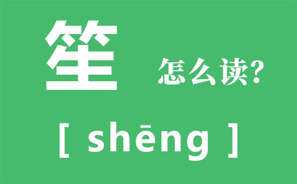 笙怎样读,笙的拼音,何故笙箫默甚么意义