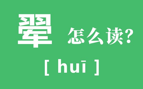 翚怎样读,翚的读音,翚是甚么意义