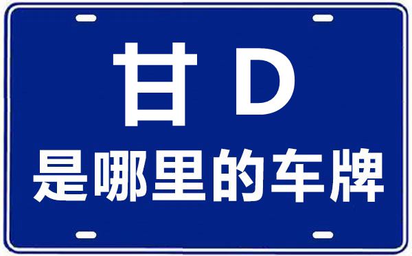 甘D是那里的车商标,白银的车商标是甘甚么