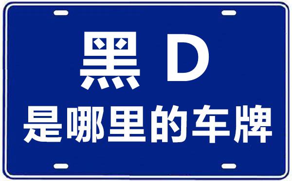 黑D是那里的车商标,佳木斯的车商标是黑甚么