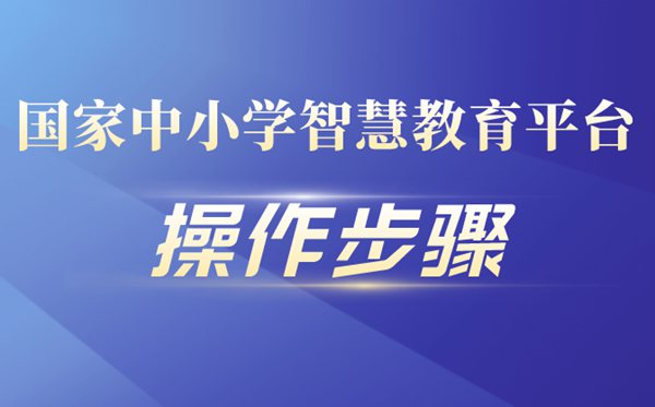 国度中小学聪明教导平台操纵步骤流程
