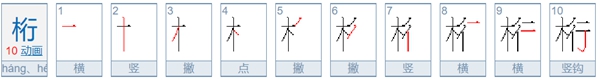 桁怎样读,桁甚么意义,桁拼音是甚么,木行桁念甚么
