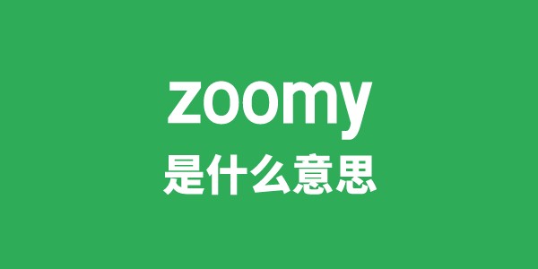 zoomy是甚么意义