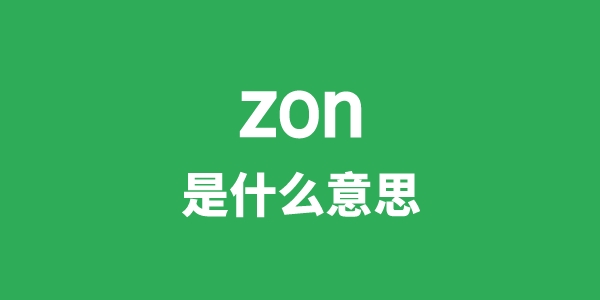 zon是甚么意义