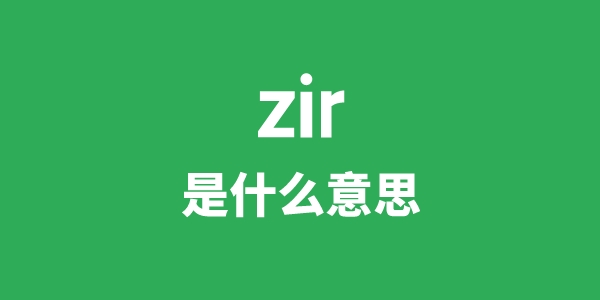 zir是甚么意义