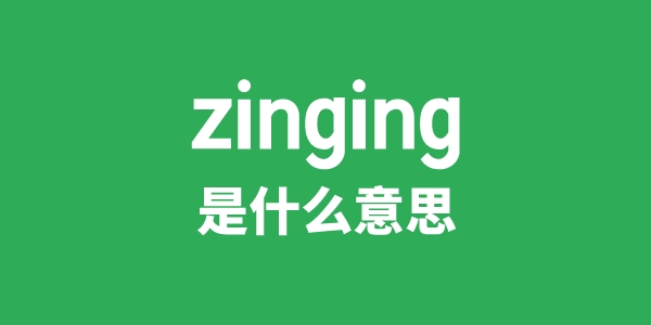 zinging是甚么意义