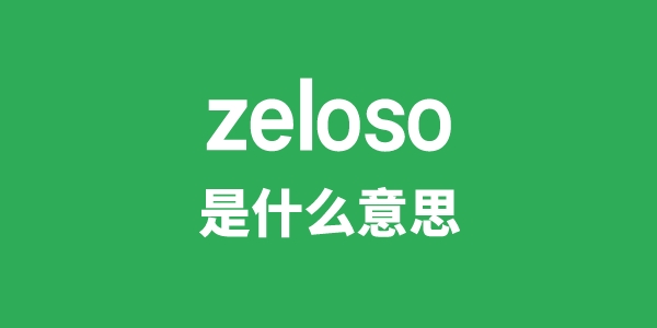 zeloso是甚么意义