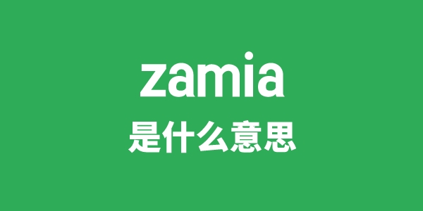 zamia是甚么意义