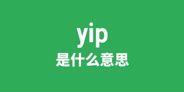 yip是甚么意义