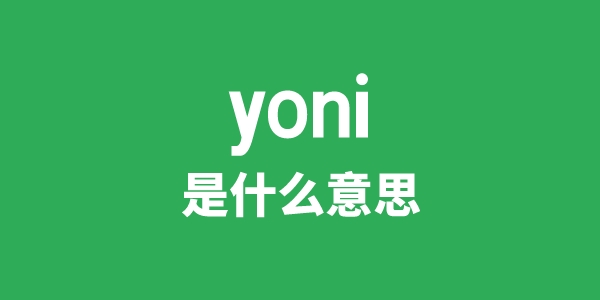 yoni是甚么意义