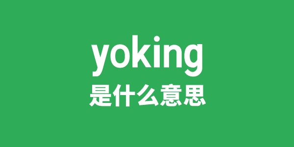 yoking是甚么意义