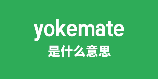 yokemate是甚么意义