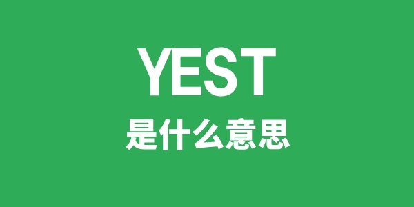 YEST是甚么意义