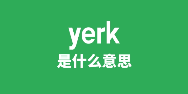 yerk是甚么意义