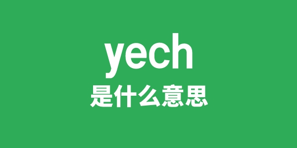 yech是甚么意义