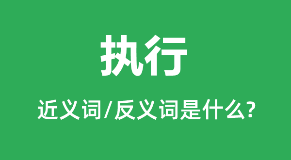 实施的近义词和反义词是甚么,实施是甚么意义