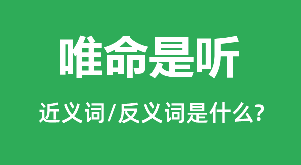 昂首帖耳的近义词和反义词是甚么,昂首帖耳是甚么意义
