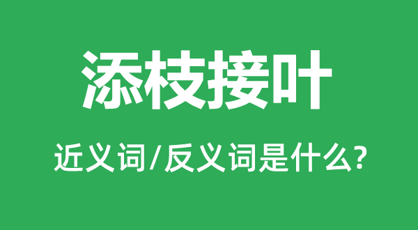 添油加醋的近义词和反义词是甚么,添油加醋是甚么意义