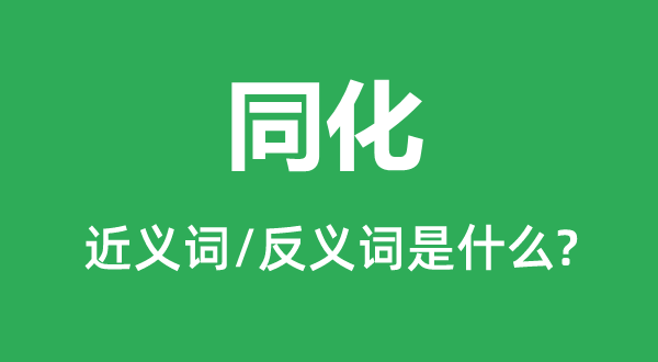 异化的近义词和反义词是甚么,异化是甚么意义