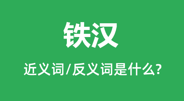 豪杰的近义词和反义词是甚么,豪杰是甚么意义