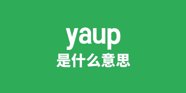 yaup是甚么意义
