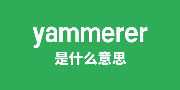 yammerer是甚么意义