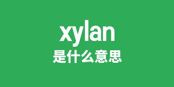 xylan是甚么意义