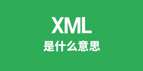 XML是甚么意义