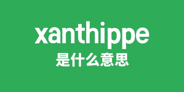 xanthippe是甚么意义