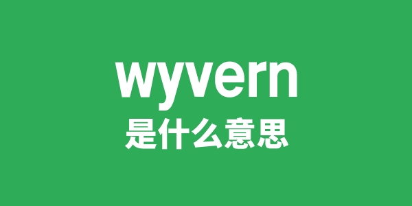 wyvern是甚么意义