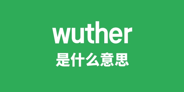 wuther是甚么意义