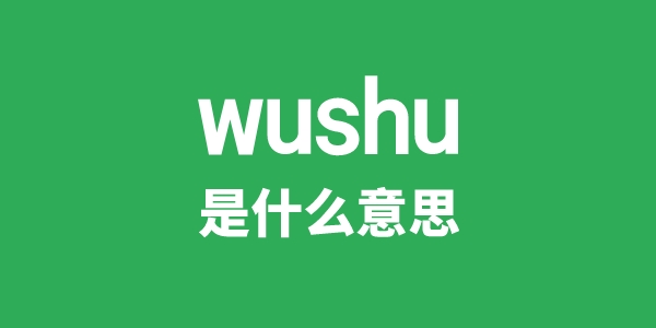 wushu是甚么意义
