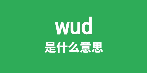 wud是甚么意义
