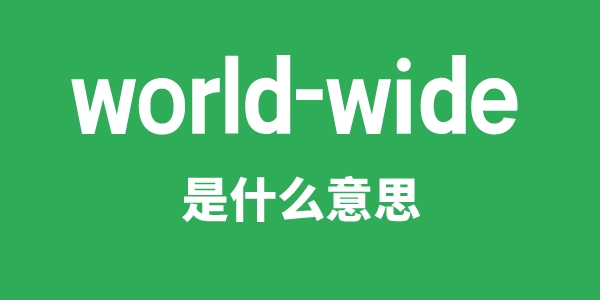 world-wide是甚么意义