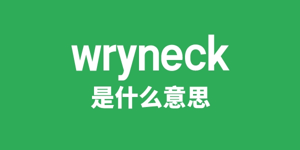 wryneck是甚么意义