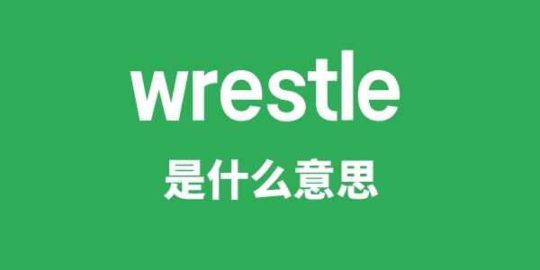 wrestle是甚么意义