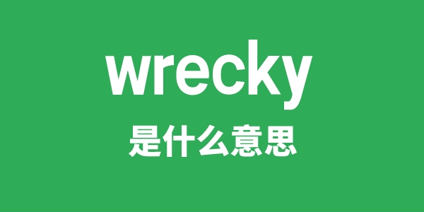 wrecky是甚么意义