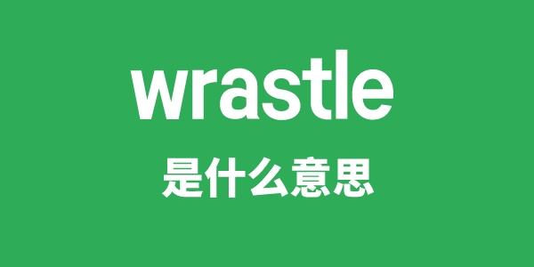 wrastle是甚么意义