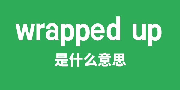 wrapped up是甚么意义