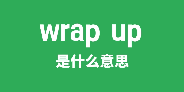 wrap up是甚么意义