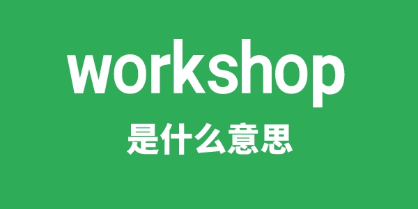 workshop是甚么意义