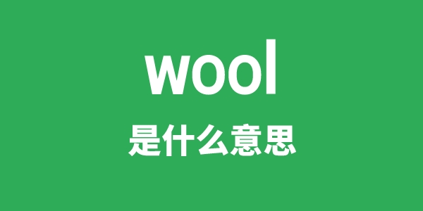 wool是甚么意义