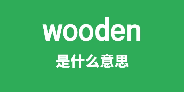 wooden是甚么意义