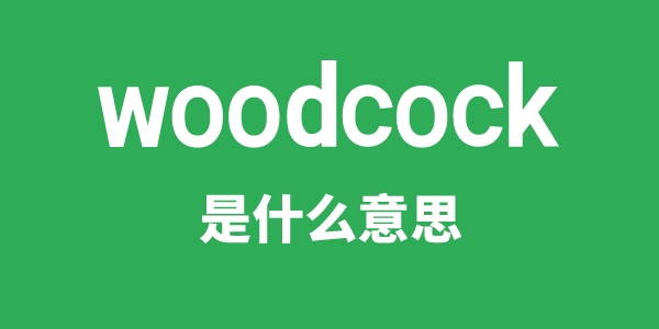 woodcock是甚么意义